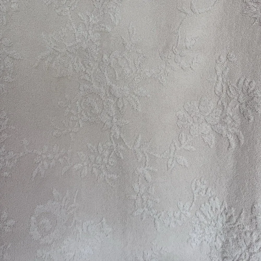 Laura Ashley Shabby Chic Bath towels Set Of 3 Pink Jaquard Floral Roses Textured